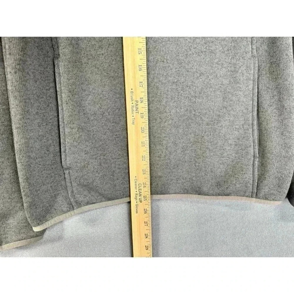 LL Bean Fleece Pullover Men's Small Gray Slightly Fitted Snap T Outdoor Hiking - Picture 5 of 7